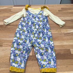 Lightly worn baby boden overall set